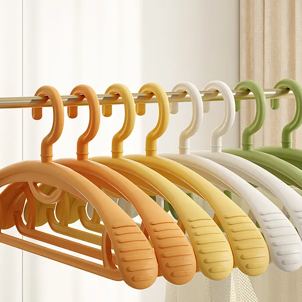 高品质加粗衣架特厚加宽衣架挂衣防滑晾衣架衣柜无痕衣服植绒角撑