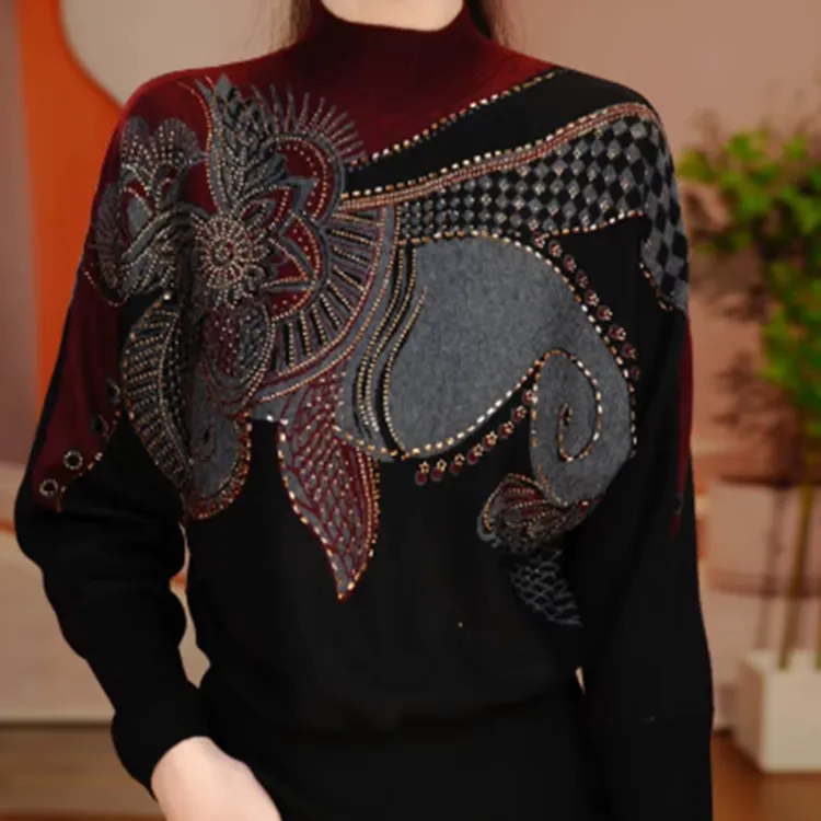 冬季减龄休闲洋气高贵百搭针织衫时尚妈妈装新款显瘦潮流保暖毛衣