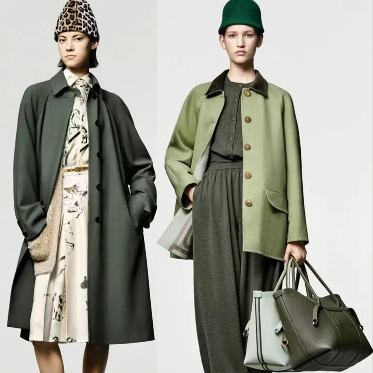 新【5101-5200】双面呢大衣外套女款时尚女士中长款设计师百搭款