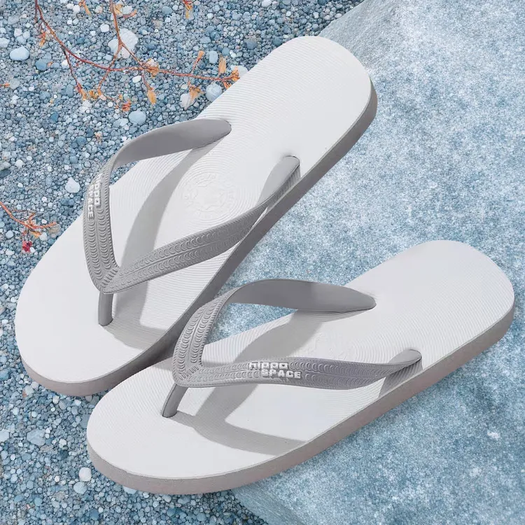 耐磨防滑高级人字拖鞋夏季休闲男士厚底软底人字拖拼色泰国拖鞋