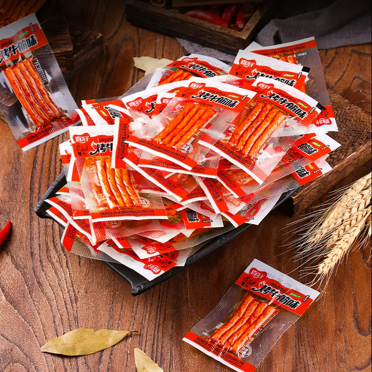 喜洽烤牛筋湖南风味麻辣素牛筋辣条办公室小零食经典筋道