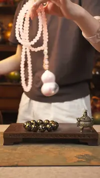 418斜挎水晶珠飘漆一物一拍记葫堂出品
