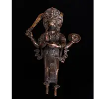 清代猪面四臂护法像