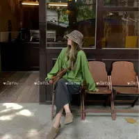 【YOU】早秋特调 秋日薄款氧气up超显白休闲慵懒感洋气卫衣  81701