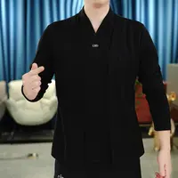 2025秋季男士长袖翻领时尚休闲百搭套头卫衣S1120