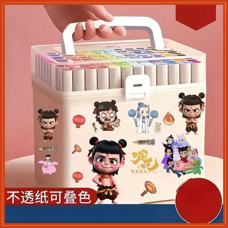 【丙烯画画笔】哪吒丙烯马克笔不晕染不透纸学生美术绘画本水彩笔T