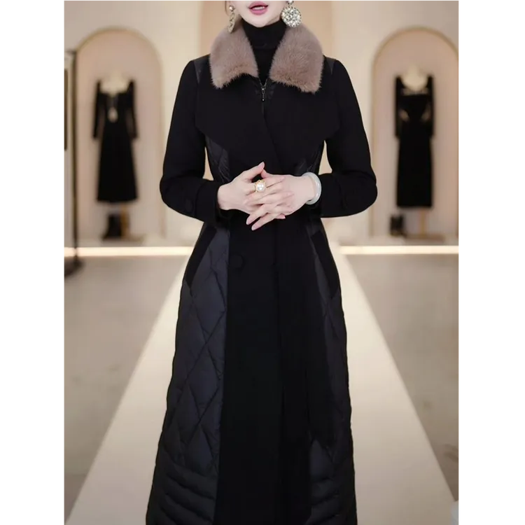 高档时尚韩版加厚羽绒服女2025冬季新款气质修身显瘦保暖大衣外套