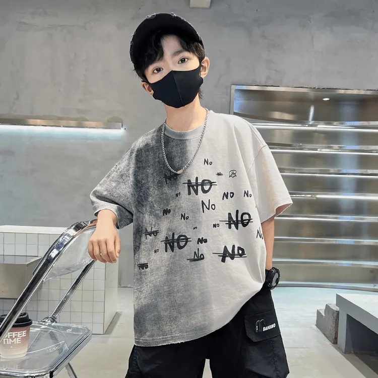 儿童装男童夏装薄款短袖t2025新款夏季中大童纯棉夏款男孩帅气T恤