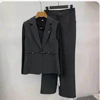 格调美美8807新款洋气减龄马甲针织衫阔腿裤三件套