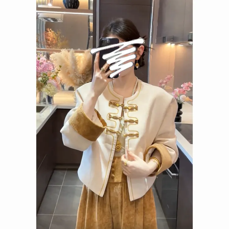 新中式气质国风盘扣绝美短外套女装2025秋冬新款百搭休闲名媛上衣