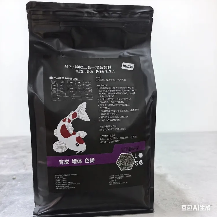 育成增体色扬三合一混合鱼饲料2∶2∶1，黑袋系列下沉上浮都有——