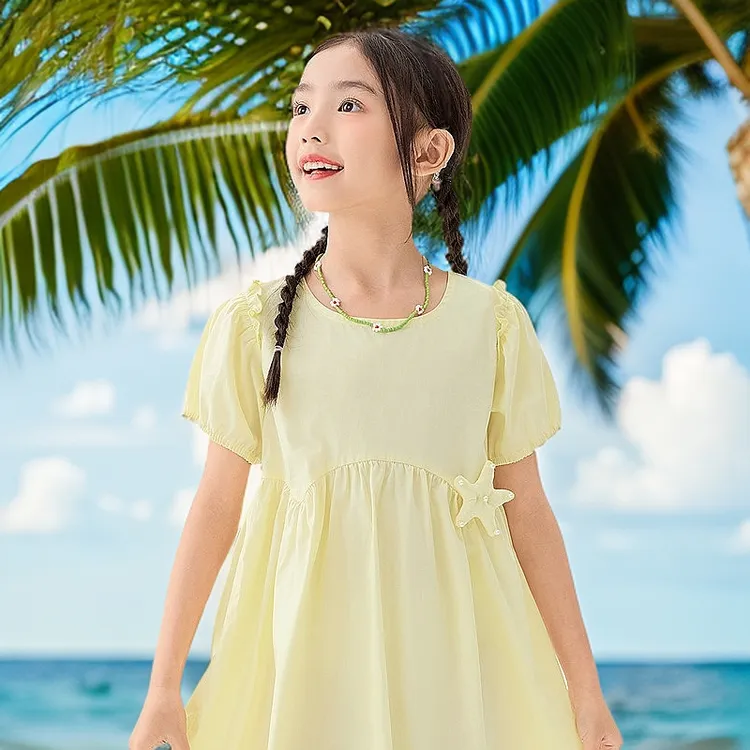 【女童裙子凉感】小茵曼女童连衣裙洋气森系时尚夏季甜美夏款裙子