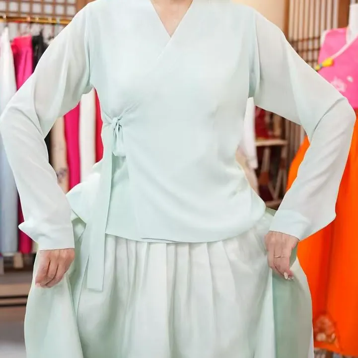 【丝丝上衣】朝鲜族民族服定制  朝鲜服 朝鲜舞专用服饰民族风