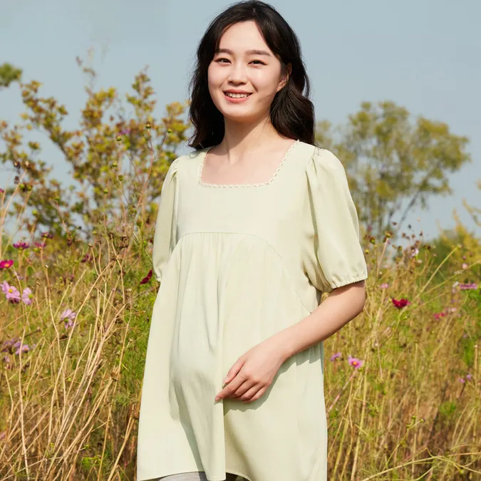 孕妇宽松上衣大码T恤孕装2025新款中长款显瘦孕妇短袖夏装6231209