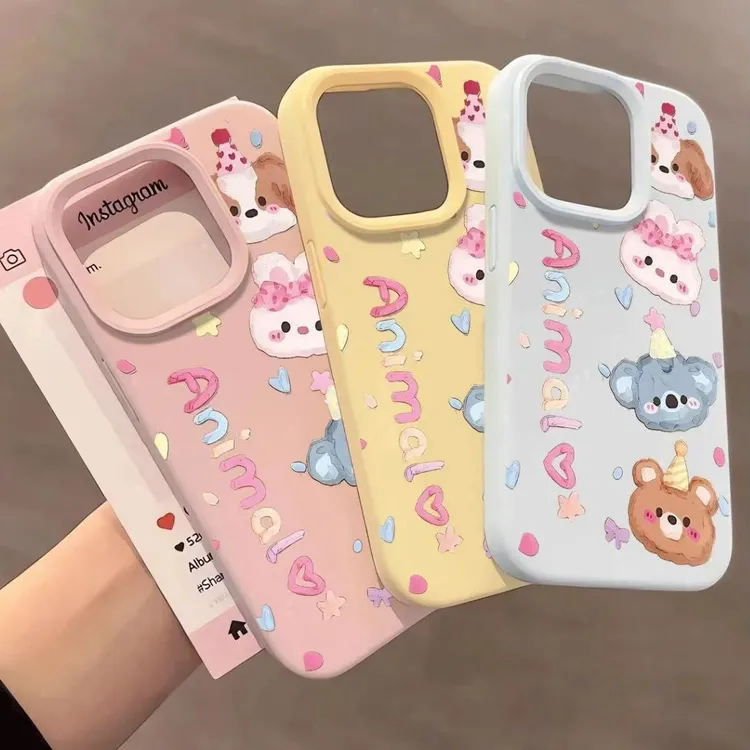 帽子考拉小熊适用苹果17Promax糯米手机壳iPhone16可爱15/14/13软