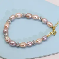 331 小泥球混色珍珠手链