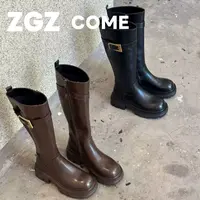 【ZGZCOME】时装靴过膝长靴女士女靴冬季高筒靴百搭长筒英伦6815
