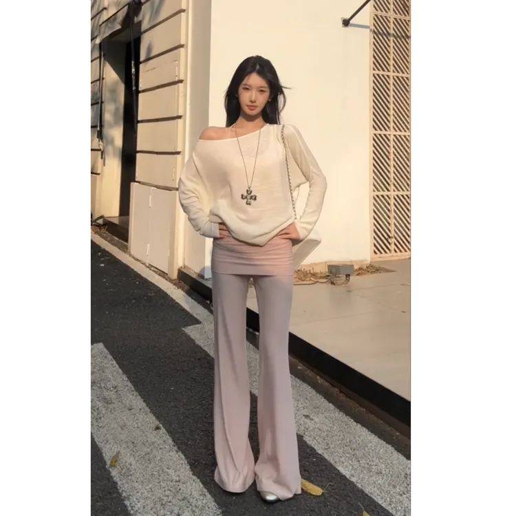 2025春夏时尚新款韩系极简风吊带上衣显瘦休闲裤子百搭防晒罩衫女