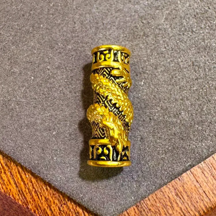 足金999黑金盘龙柱CH6778