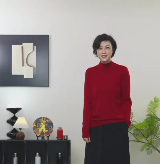 【U.M】幸运100%羊毛衫立领羊毛针织100S德国精纺羊毛