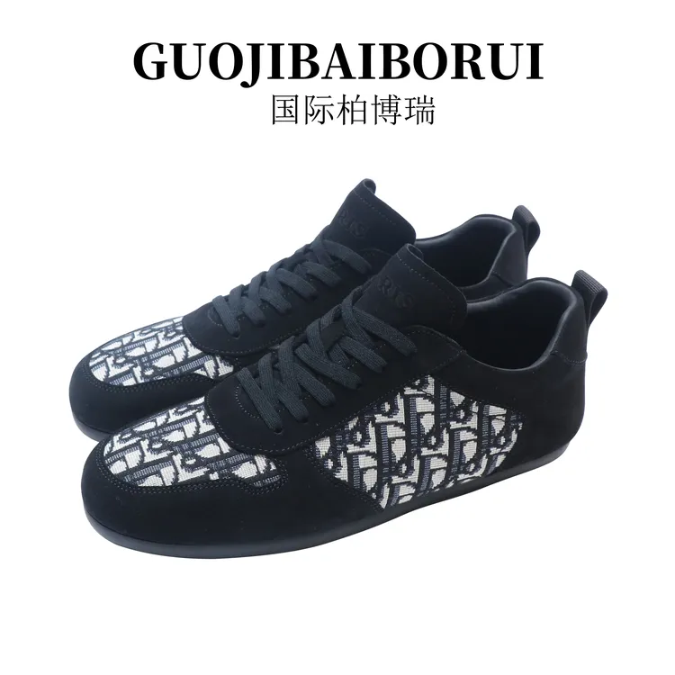 国际柏博瑞皮鞋男款夏季新款低帮透气软底舒适时尚休闲鞋潮流百搭