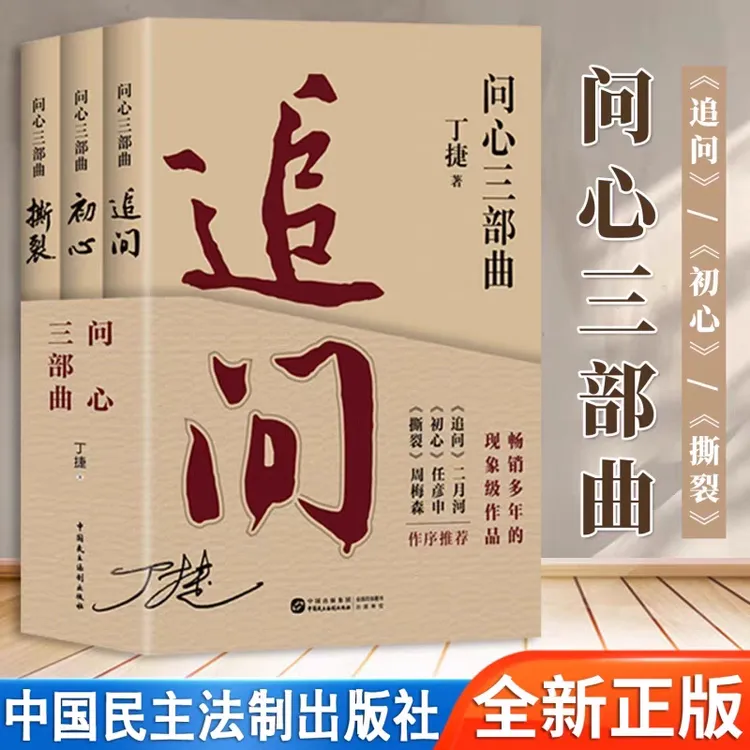正版 追问+初心+撕裂 全3册 丁捷著纪实政论小说反腐官场真实世界