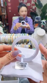 【闪购商品】翡翠手镯未镶嵌14 冰紫乌鸡57.5/12.3*7.5