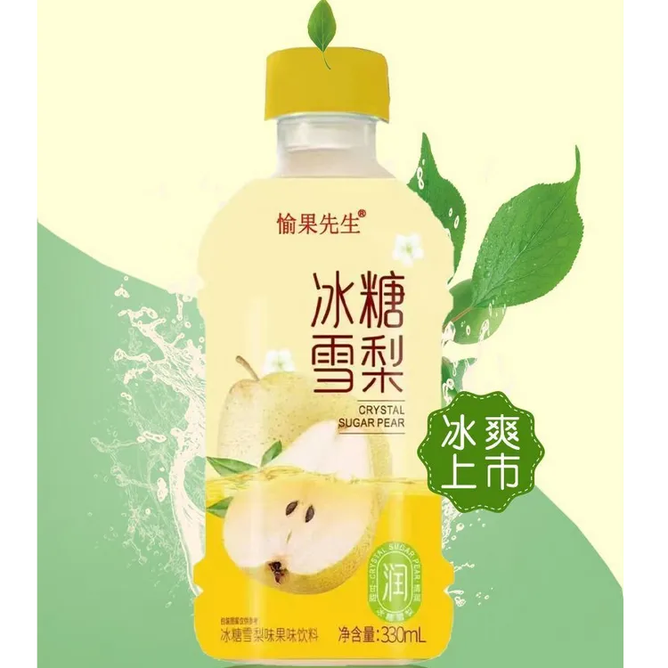   愉果先生冰糖雪梨清新爽口饮品清香好口味6瓶实惠装