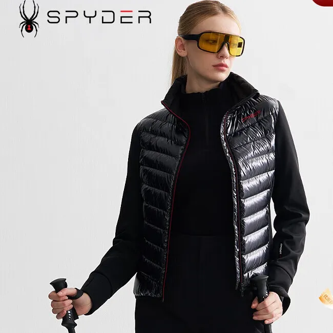 SPYDER秋冬新品女SKI PRO保暖舒适防泼水休闲羽绒服外套24CF262W