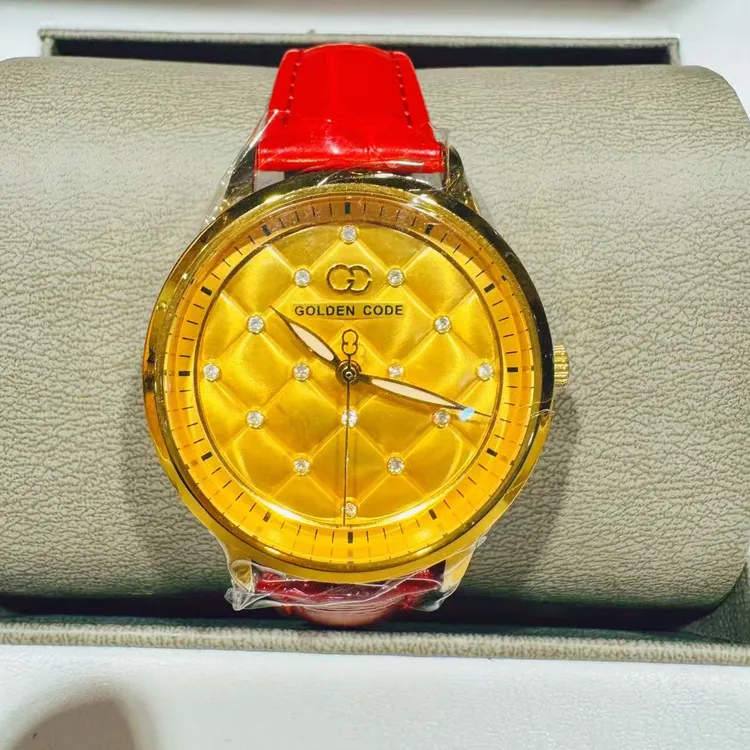 女士黄金手表石英机芯镶钻典藏奢华金表防水1