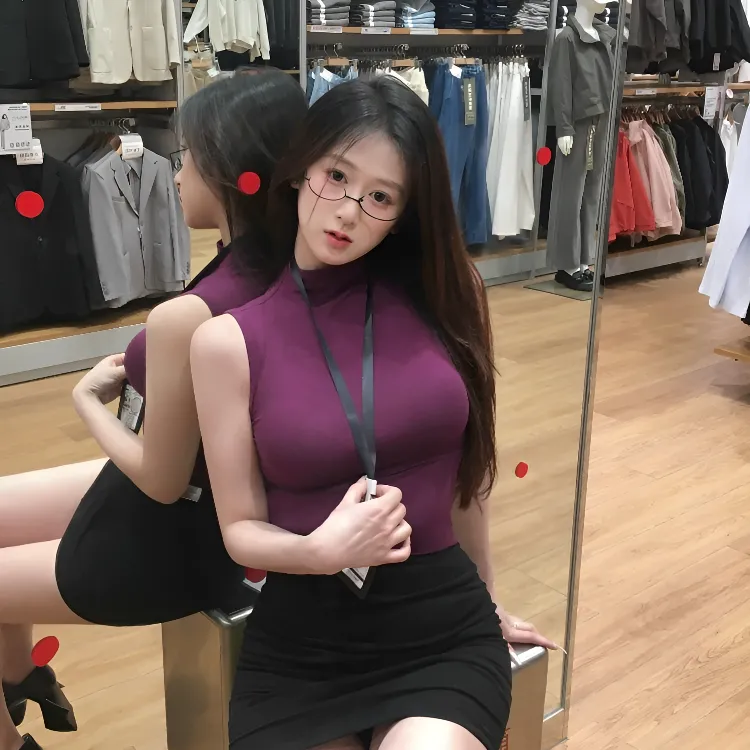 夏季辣妹半高领无袖背心女纯欲气质修身内搭打底短款显瘦外穿上衣