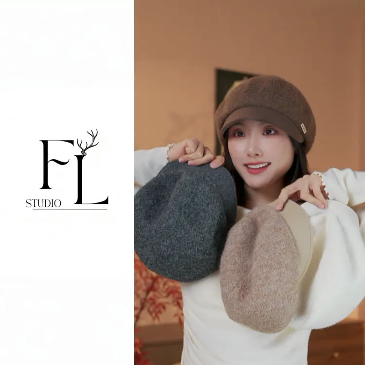 帽子报童帽冬季八角帽保暖鸭舌帽渔夫帽贝雷帽秋冬