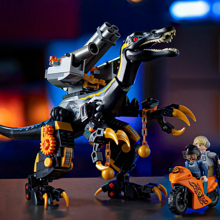 拼装恐龙侏罗纪系列霸王龙积木小颗粒玩具拼图机械重爪龙世界公园