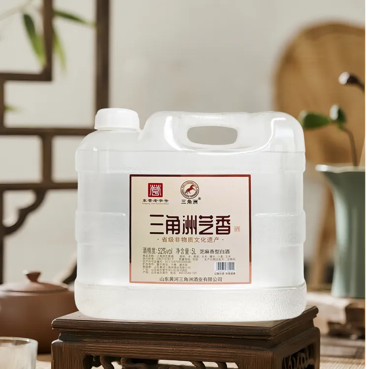 三角洲三角洲芝香酒桶装芝麻香酒52度5L