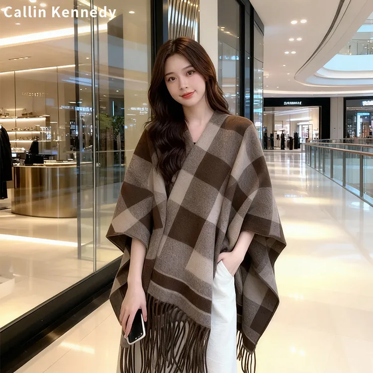 Callin Kennedy披肩外搭洋气高档2025新款秋冬美拉德斗篷披肩保暖