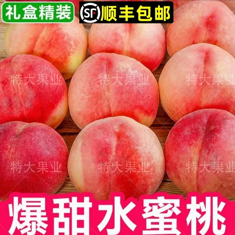 【礼盒顺丰包邮】烟台昆嵛山御桃精选装金秋新鲜蜜桃产地直销