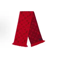 全新未使用 Louis Vuitton Logomania羊毛围巾 男女同款
