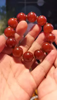 未镶嵌蜜蜡手串17+单圈