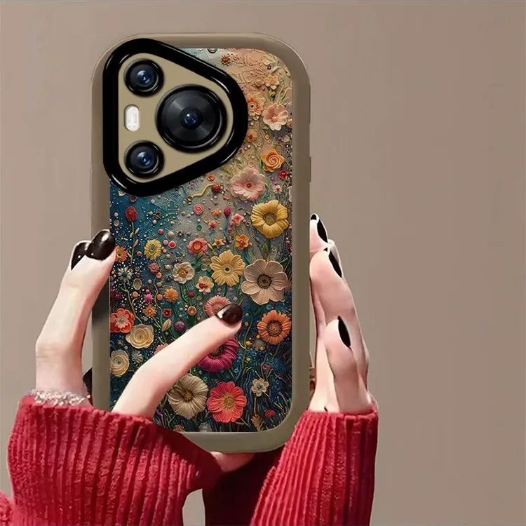 【进口软硅胶】花海适用华为pura70pro手机壳新款p70ultra镜头全包6