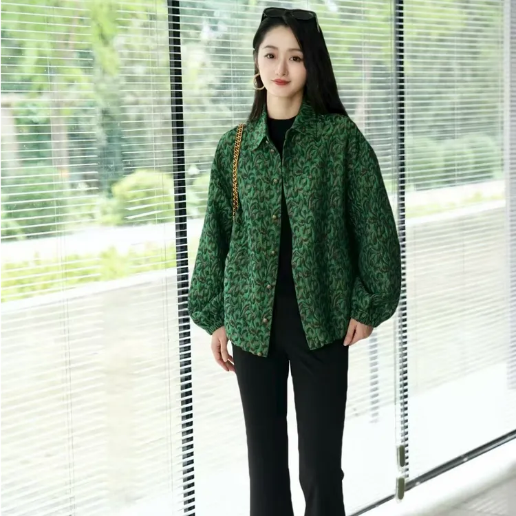 AMASS/阿玛施【新品】高人一等经典复古重工肌理感长袖外套5492677