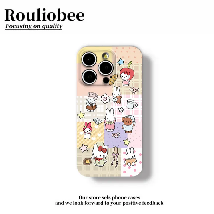 米菲兔Kitty合集适用苹果16pro手机壳iPhone15华为vivo小米13oppo