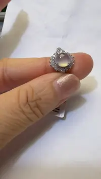银S925镶嵌戒指翡翠925银镶缅甸A货翡翠戒指