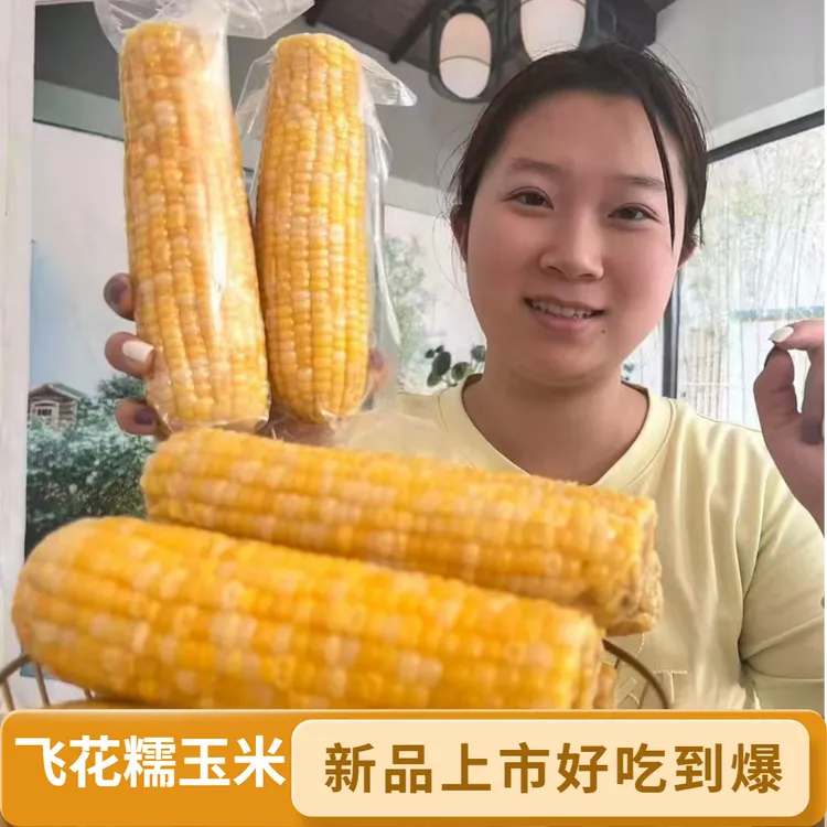 【不香包退】25头茬飞花甜糯玉米7-8大棒新品种好吃到爆东北粘苞米