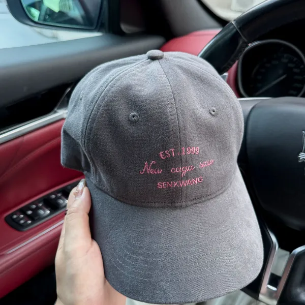 原创百搭SXW刺绣棒球帽版型好大头围显脸小棒球帽男女百搭秋冬帽