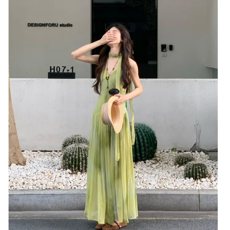 MARIE.COCO薄款防晒开衫外套海边度假风吊带裙套装女外搭披肩罩衫