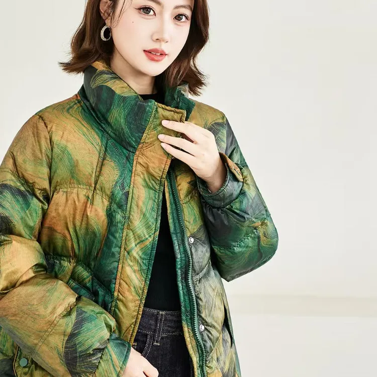 玛罗兰2025原版正品保暖气质减龄修身羽绒服-R057