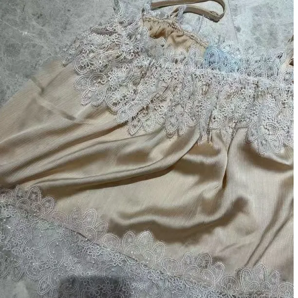 松紧橡皮筋睫毛蕾丝吊带（低温手洗）