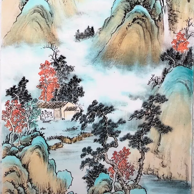 玉墨山水作品精选100幅（留意短信解锁课程）
