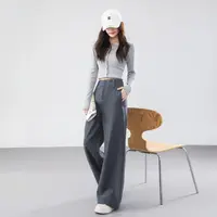 【格一专场】秋冬经典显瘦显腿长休闲百搭羊毛女裤M58#