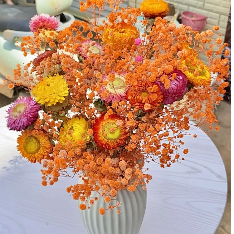 干花花束 居家花束 真花 氛围感花材 居家装饰鲜花不变颜色的干花